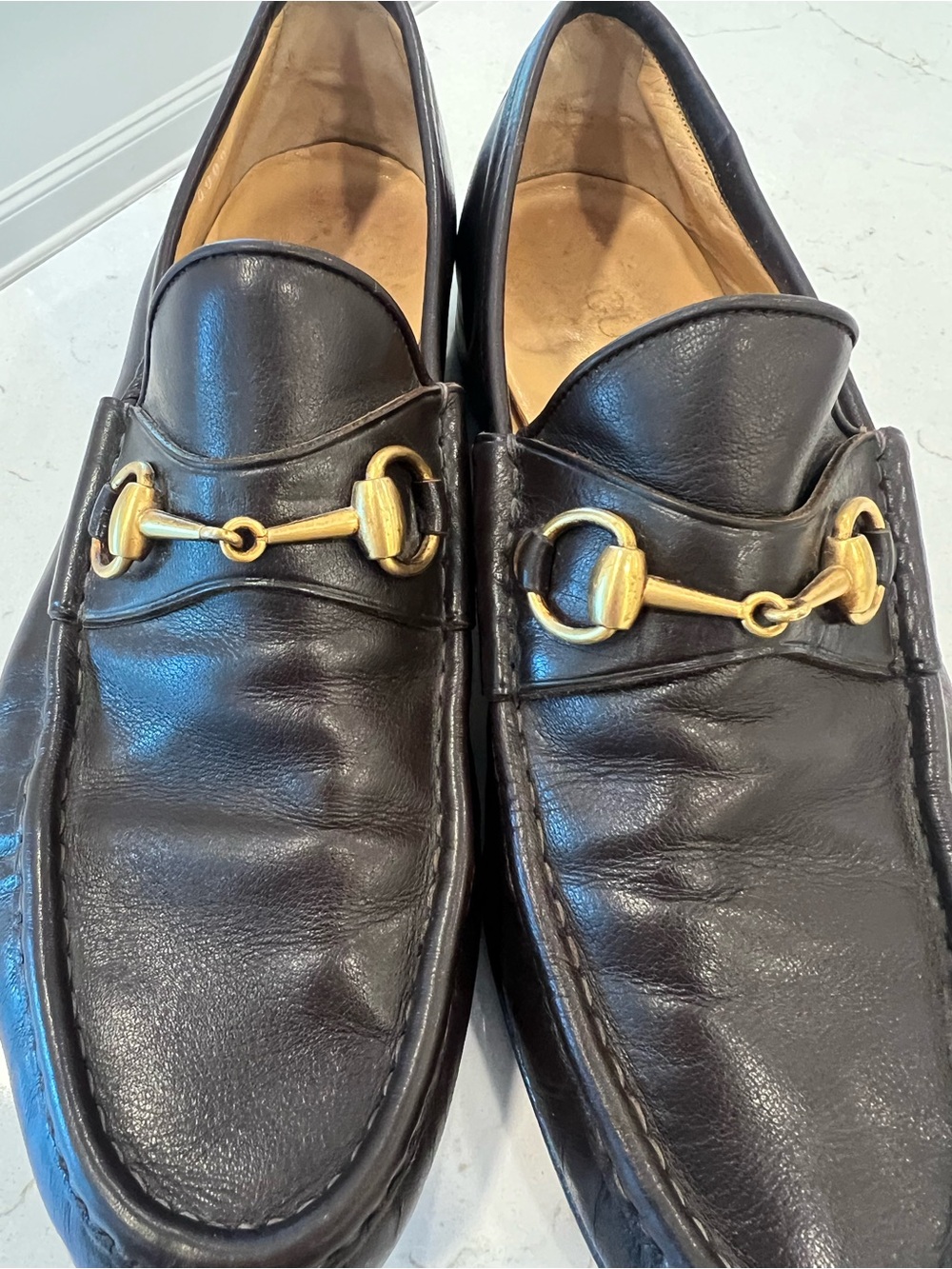 EUC Gucci Leather Brown Horsebit Loafers - Picture 7 of 9